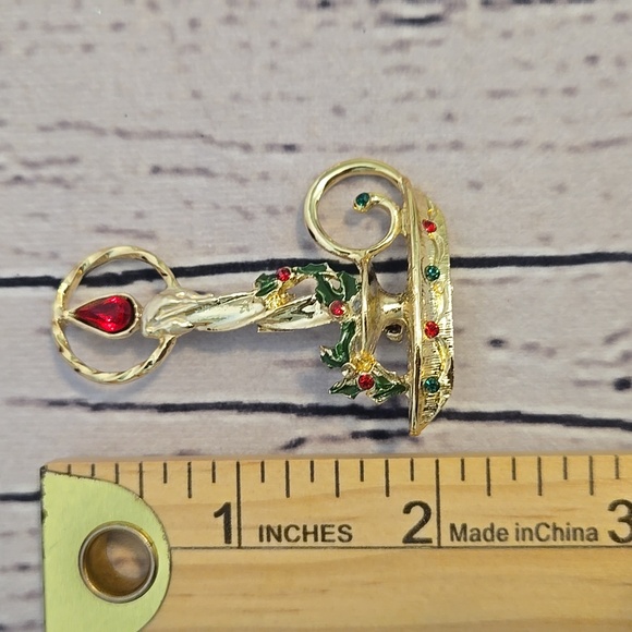 Vintage Candlestick Pin - Picture 6 of 6